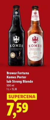 Piwo Strong Blonde Browar Fortuna promocja w Lidl