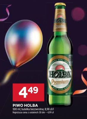 Piwo Holba Premium promocja w Stokrotka