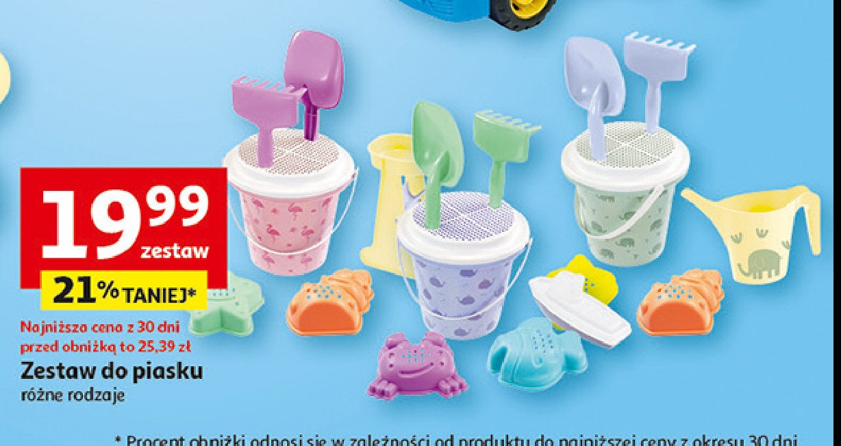 Zestaw do piasku promocja w Auchan