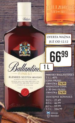 Whisky 1 L promocja w Dino