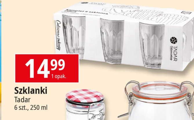 Szklanki 250 ml Tadar promocja
