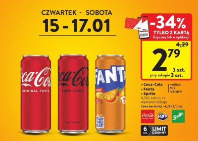 Napój Fanta  promocja w Intermarche