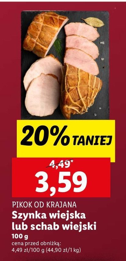 Schab wiejski Pikok premium promocja