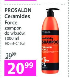 Szampon do włosów ceramides force Prosalon promocje