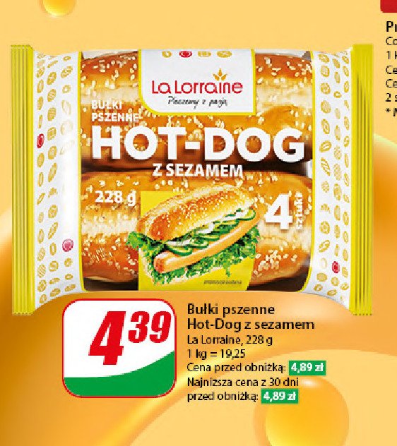 Bułki hot-dog z sezamem La lorraine promocja