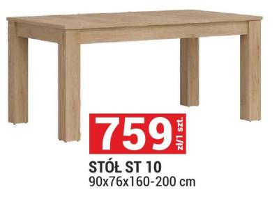 Stół ST 10 90x76x160-200 cm promocja w Merkury Market