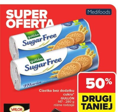 Ciastka bez dodatku cukru GULLÓN 147-280g różne rodzaje promocja w Carrefour Market