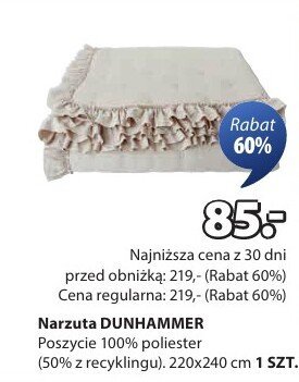Narzuta DUNHAMMER promocja w Jysk
