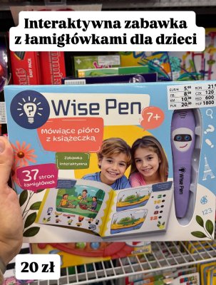 Interaktywna zabawka Wise Pen mówiące pióro z książeczką promocja w Pepco