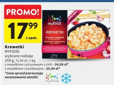 Krewetki MYFOOD promocja w Intermarche