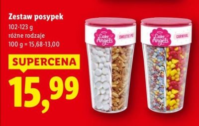 Zestaw posypek Cake Angels Sweetie Mix promocja w Lidl