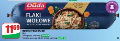 Flaki wołowe Duda w pysznym rosole promocja w Dino