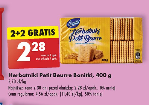Herbatniki petit beurre Bonitki promocja