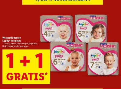 Pantsy Lupilu Premium rozmiar 7 promocja w Lidl