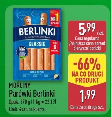 Parówki Classic  promocja w Aldi