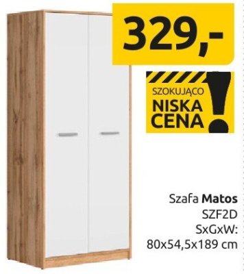 Szafa Matos SZF2D promocja w Black Red White