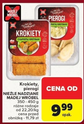 Krokiety z kapustą i grzybami Niezłe Nadziane Madej Wróbel promocja w Carrefour