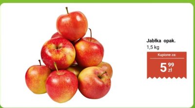Jabłka opak. 1,5 kg promocja w Biedronka