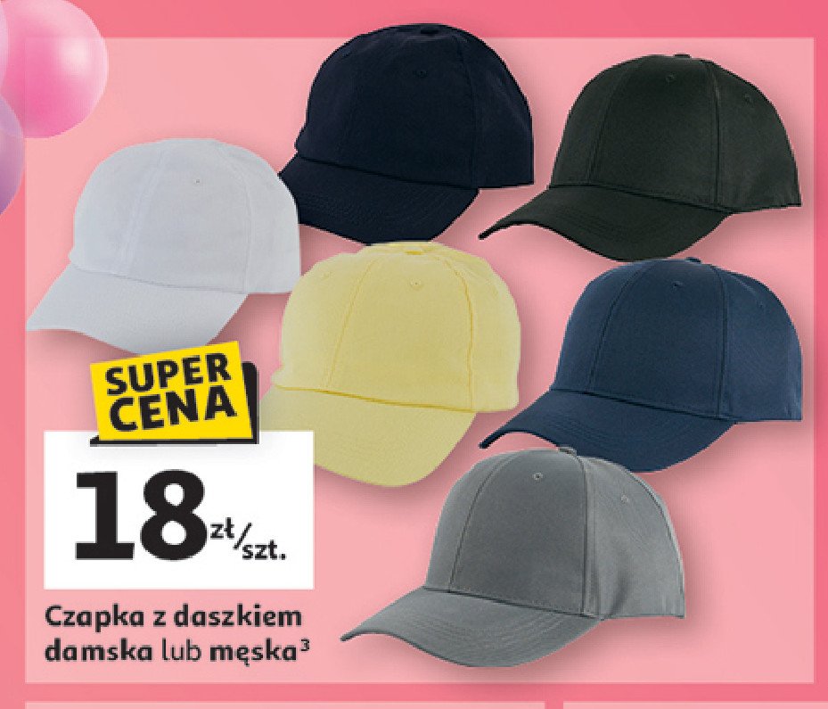 Czapka z daszkiem męska promocja w Auchan