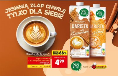 Napój owsiany barista słony karmel promocja w Biedronka