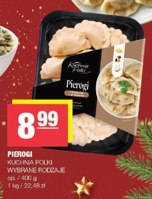 Pierogi Kuchnia Polki wybrane rodzaje promocja w SPAR