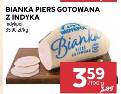 Bianka pierś gotowana z indyka promocja w Stokrotka