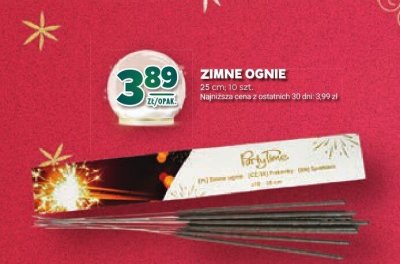 Zimne ognie 25 cm 10 szt promocja w Stokrotka