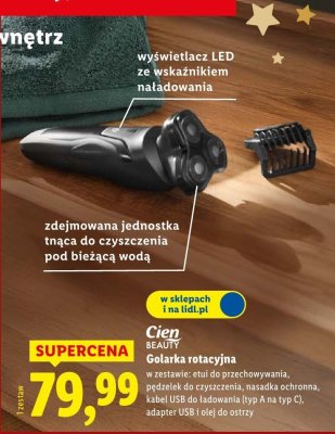 Golarka rotacyjna Cien Beauty promocja w Lidl