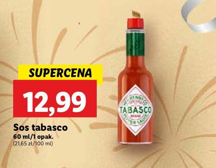 Sos pepper sauce Tabasco promocja