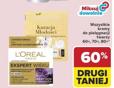 Krem do pielęgnacji twarzy L'Oréal Paris Ekspert Wieku 60+ Peptydy promocja w Carrefour