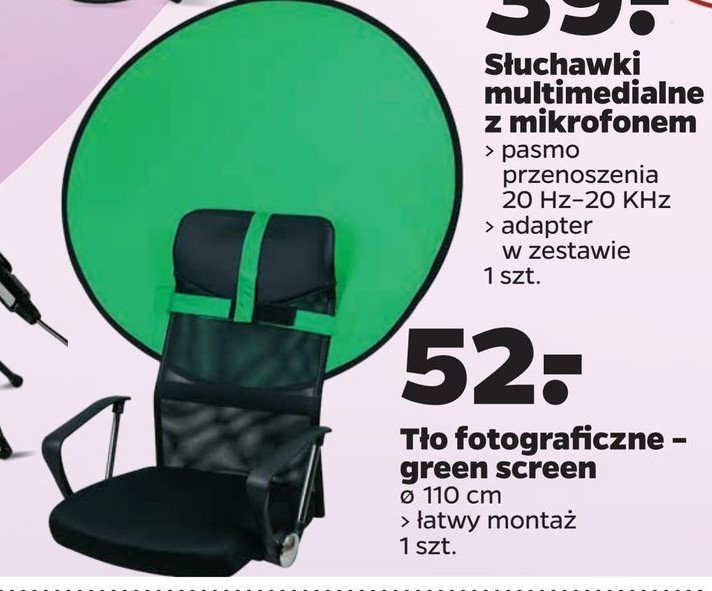 T艂o fotograficzne - green screen promocja