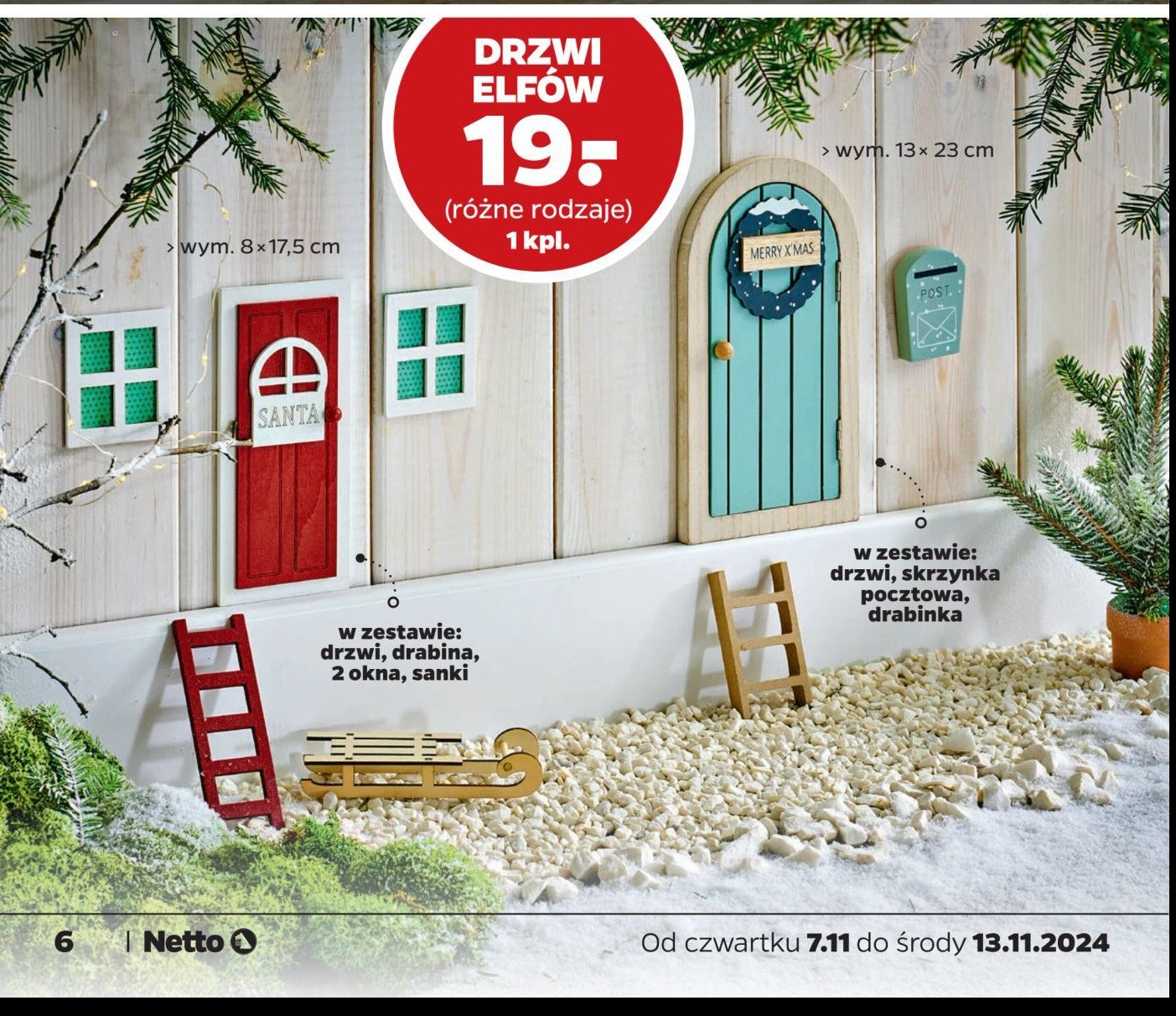 Drzwi elfów 13 x 23 cm promocja