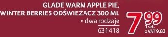 Odświeżacz Glade Warm Apple Pie, Winter Berries 300 ml promocja w Selgros