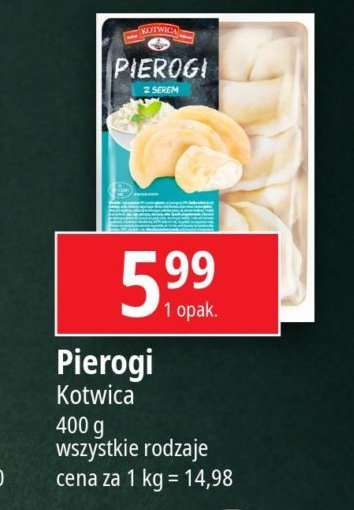 Pierogi z serem Kotwica promocja