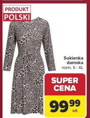 Sukienka damska, PRODUKT POLSKI, rozm. S - XL promocja w Carrefour