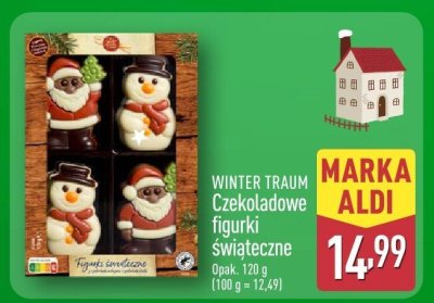 Czekoladowe figurki świąteczne promocja w Aldi