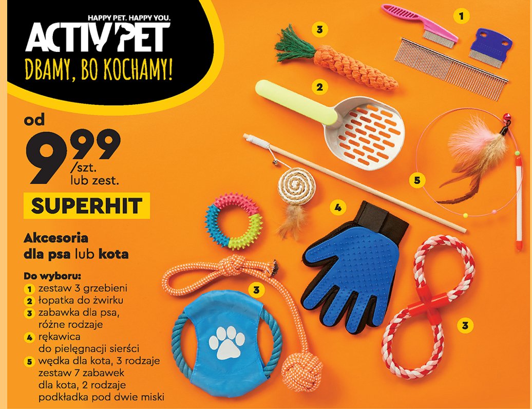 Zestaw grzebieni Activ pet promocja
