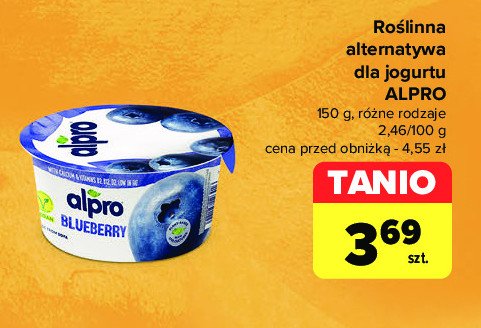 Jogurt sojowy jagodowy Alpro promocja