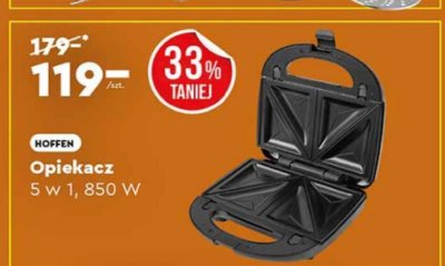 Opiekacz 5 w 1, 850 W promocja w Biedronka