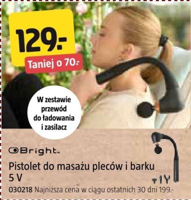 Pistolet do masażu pleców i barku Bright 5 V promocja w Jula