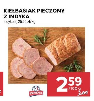Kiełbasiak pieczony z indyka promocja w Stokrotka