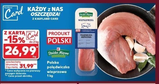 Polędwiczka wieprzowa qafp Stoisko mięsne promocja