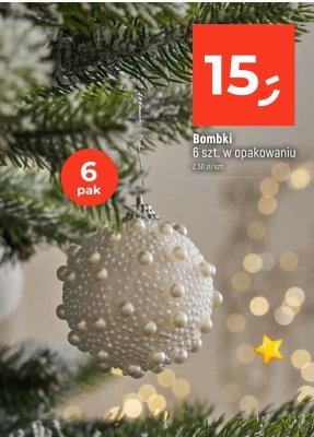 Bombki 6 szt. w opakowaniu promocja w Dealz