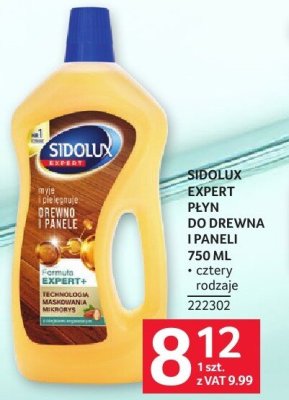 Środek do drewna i paneli Sidolux Expert 750 ml cztery rodzaje promocja w Selgros