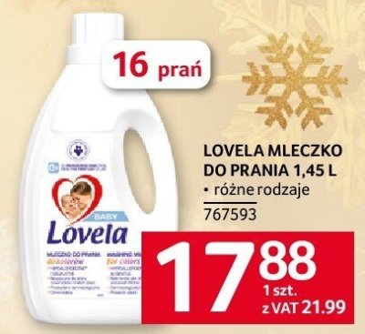 Lovela mleczko do prania 1,45 l promocja w Selgros
