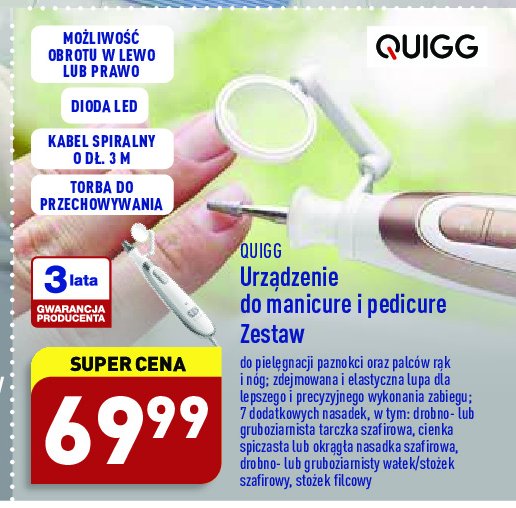 Zestaw do manicure Quigg promocja