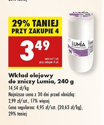 Wk艂ad olejowy do zniczy Lumia promocja