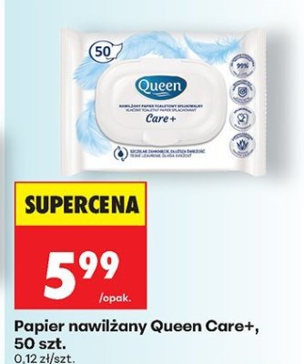 Papier nawilżany Care+ promocja w Biedronka