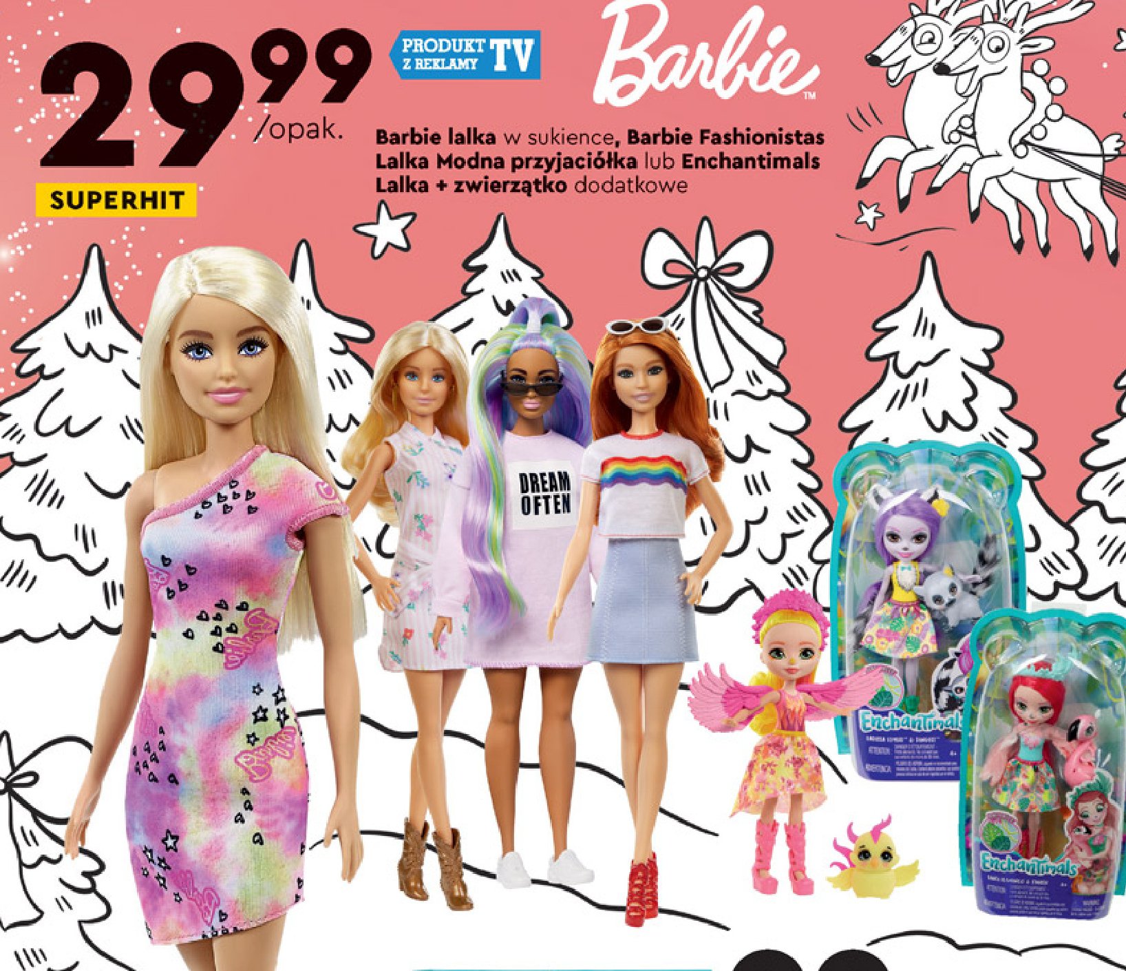 Lalka barbie w sukience Mattel promocja