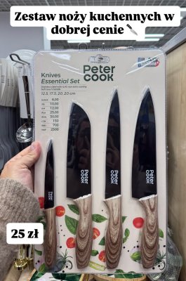Zestaw noży kuchennych 4 szt. promocja w Pepco